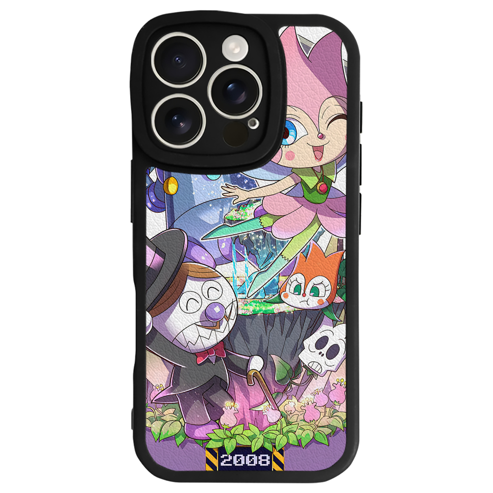 （画像用） アンパンマン Anpanman 【iPhone 16シリーズ対応】シリコンスマホケース（レザー調） 材質：シリコン